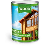 Состав защитно-красящий для древесины быстросохнущий Farbitex Profi Wood (Артикул: 4300005213; Цвет: Сосна; Фасовка = 10 л) - изображение