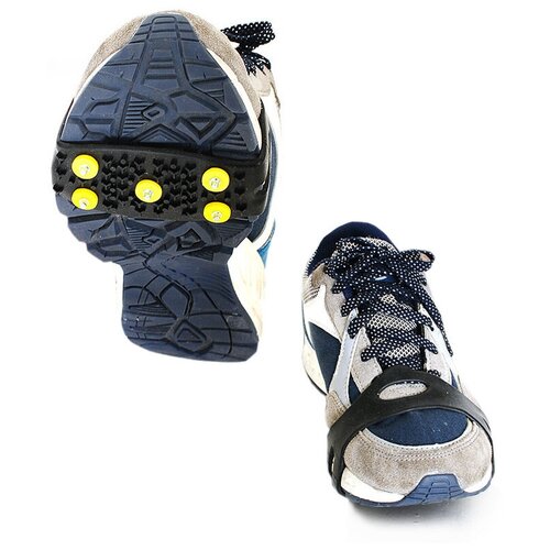 фото Противоскользящие шипы для захвата льда, оснащена стальными шипами с заземлением, размер универсальный (35-43) ld