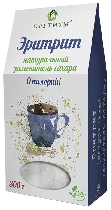 Оргтиум Эритрит порошок, 300 г, 15 мл - фото №3