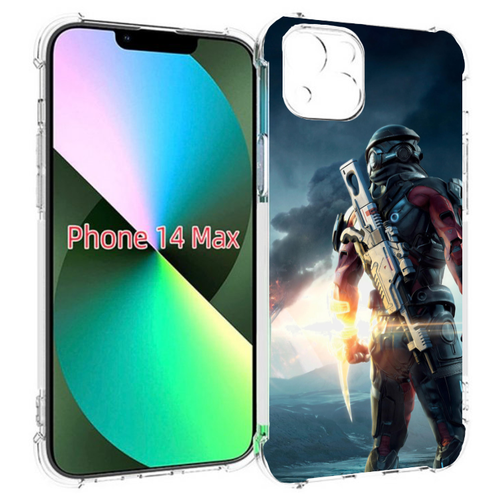 Чехол MyPads Mass Effect Andromeda Ryder для iPhone 14 Plus (6.7) задняя-панель-накладка-бампер