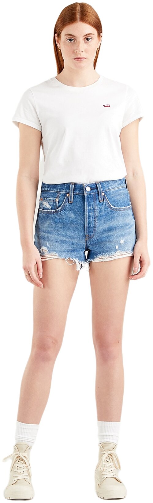 Шорты  Levis 501 ORIGINAL SHORT, размер 27, синий