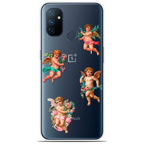 Силиконовый чехол на OnePlus Nord N100 Ангелочки / для ВанПлас Норд Н100