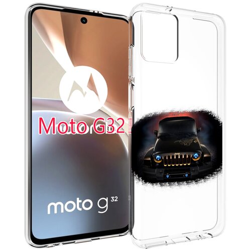 Чехол MyPads jeep джип 2 для Motorola Moto G32 задняя-панель-накладка-бампер