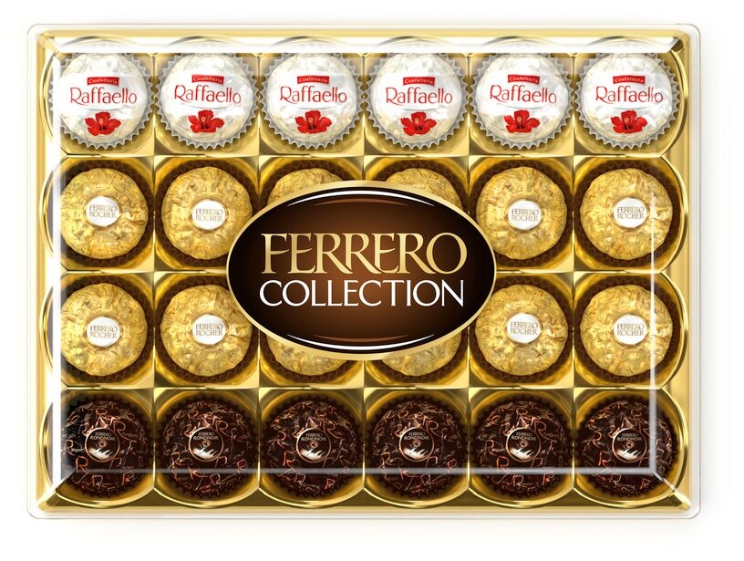 Набор конфет Ferrero Collection: Raffaello, Ferrero Rocher, Ferrero Rondnoir, 269,4г