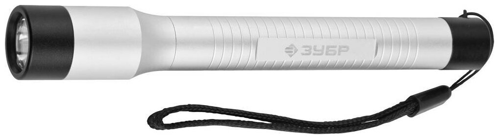 ЗУБР 1 сверхъяркий светодиод 2хААА Светодиодный фонарь в алюминиевом корпусе (56219)