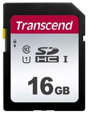 Карта памяти Transcend 300S 16Gb SDHC UHS-I U1 (95/10 MB/s)