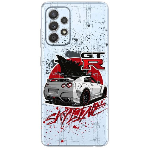 Силиконовый чехол Mcover на Samsung A33 с рисунком Nissan GTR Skyline силиконовый чехол mcover для realme c11 2021 с рисунком nissan gtr skyline