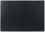 Коврик/подкладка/подложка настольная на письменный рабочий стол для письма размером 590х380 мм, с прозрачным карманом, черный, Brauberg