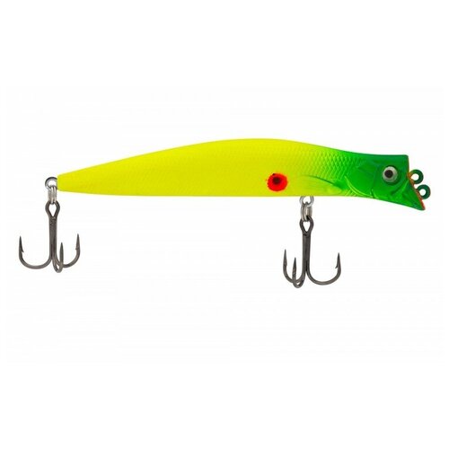 Воблер Condor Flagman, плавающий, с двумя зацепами, размер 100 мм, вес 10,5 гр, заглубление 0-0,2 м, цвет A096SA