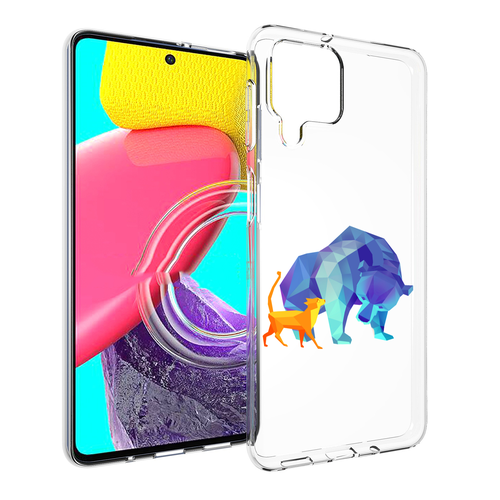 Чехол MyPads Кот-и-медведь для Samsung Galaxy M53 (SM-M536) задняя-панель-накладка-бампер