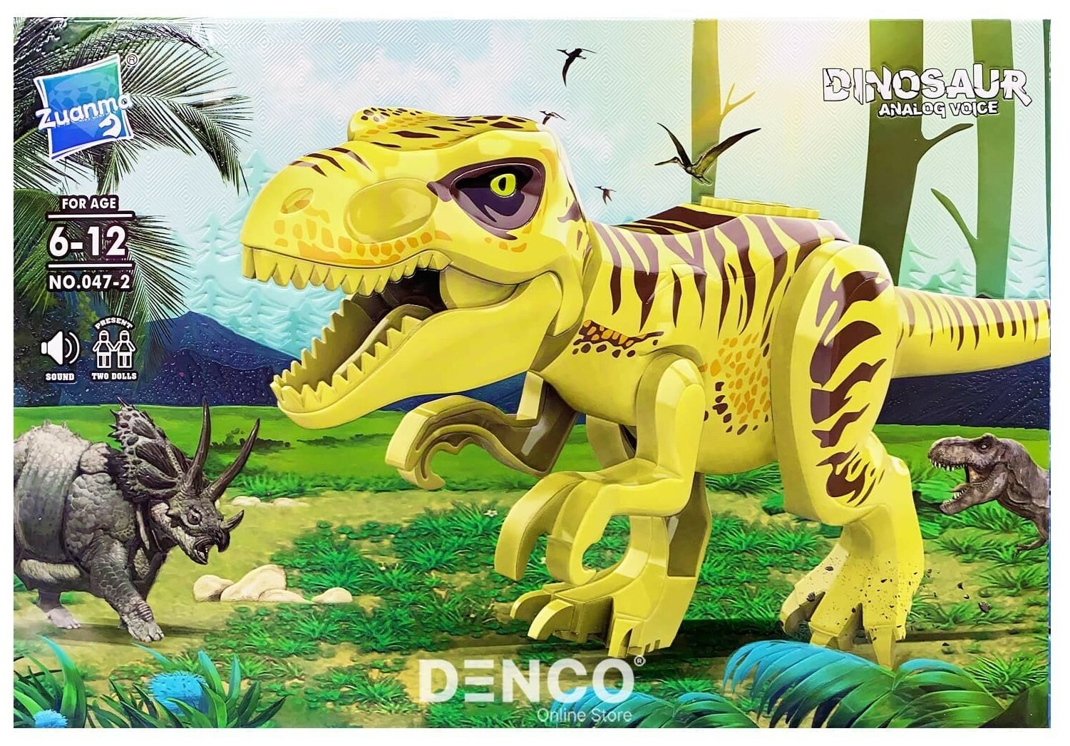 Развивающий конструктор со звуком динозавр "Тираннозавр Рекс"