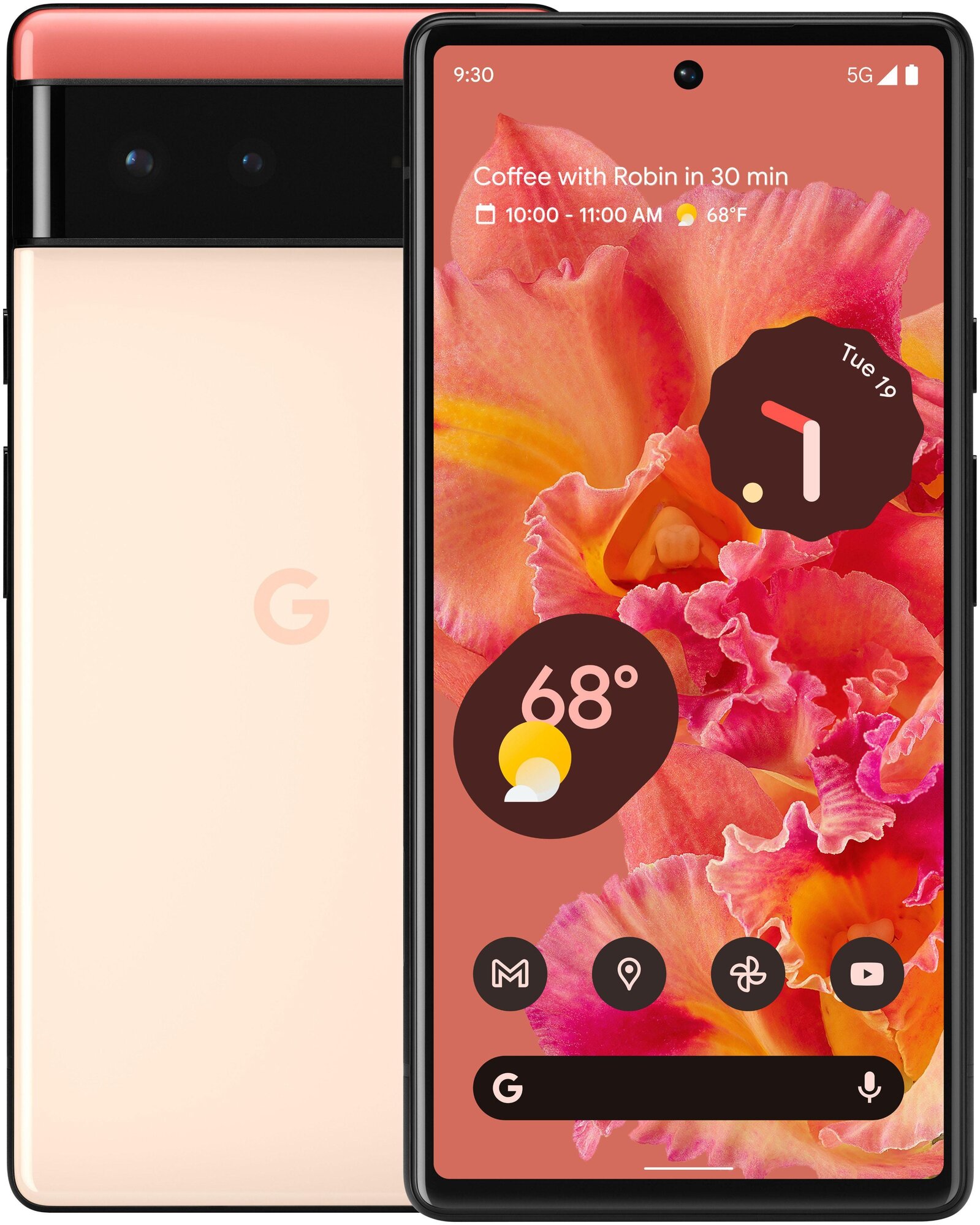 Смартфон Google Pixel 6 8/128 ГБ JP, kinda coral