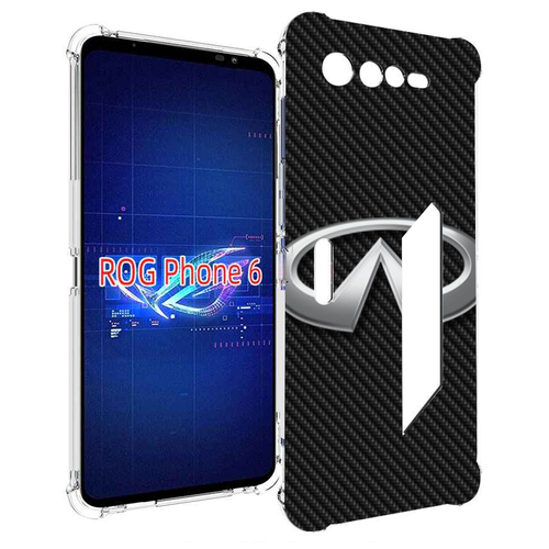 Чехол MyPads infiniti-инфинити-2 мужской для Asus ROG Phone 6 задняя-панель-накладка-бампер