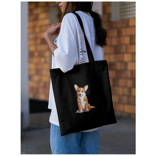 Женская сумка шоппер с принтом Собака