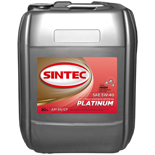 Моторное масло SINTEC PLATINUM SAE 5W-40 API SN/CF Синтетическое 20 л