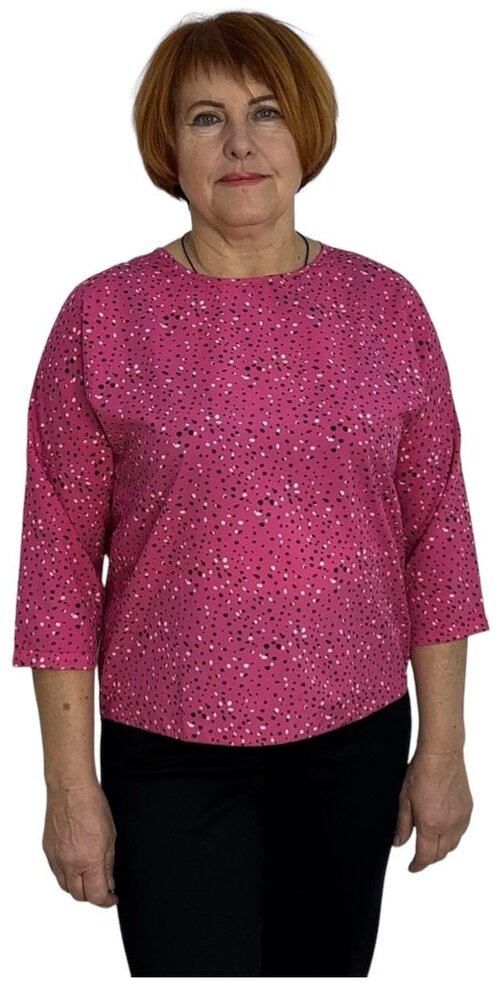 Блуза , размер 50, розовый
