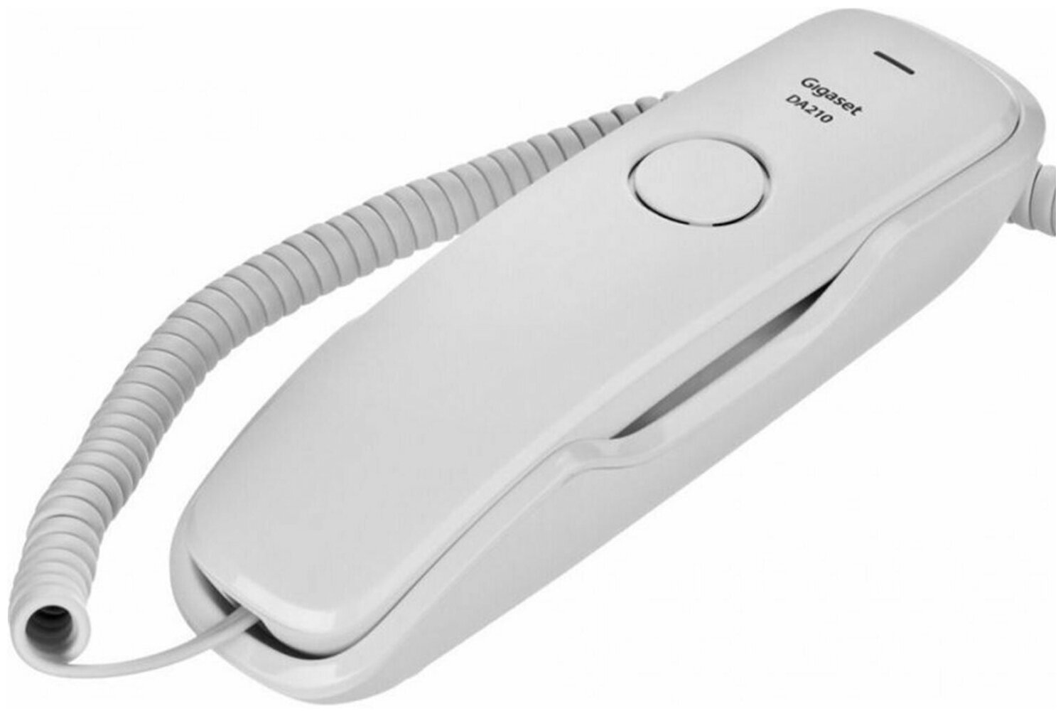 Телефон проводной GIGASET DA210, набор на трубке, световая индикация звонка, белый (S30054S6527S302)