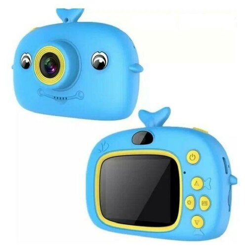 Фотоаппарат детский X12A дельфин синий 2 камеры 189000₽