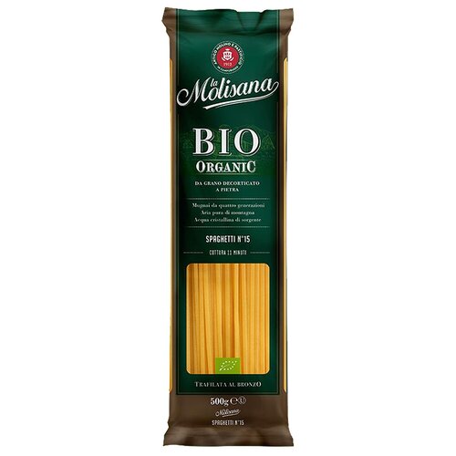 Макаронные изделия La Molisana Cпагетти из твердых сортов пшеницы BIO Organic № 15, 500 г
