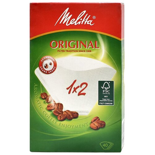 Оригинальные фильтры для кофе Melitta размер 1x4; упаковка 40 шт.