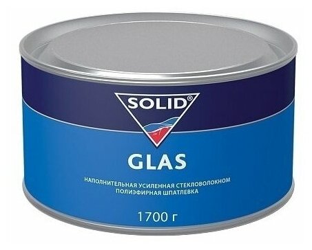 Наполнительная полиэфирная шпатлевка SOLID GLASS усиленная стекловолокном, 1700 гр.