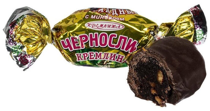 Конфеты Кремлина чернослив в шоколаде с миндалем, 1кг - фотография № 5