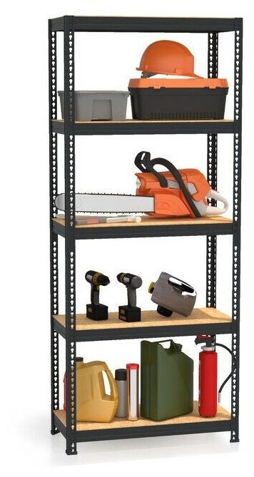 фото Стеллаж MZ-PROFIL 180х90х40, Черный