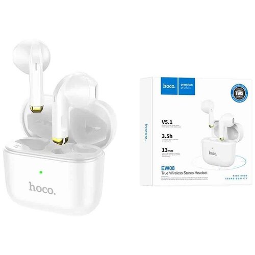 Беспроводные наушники EW08 Studious true wireless BT headset HOCO белые 181200₽