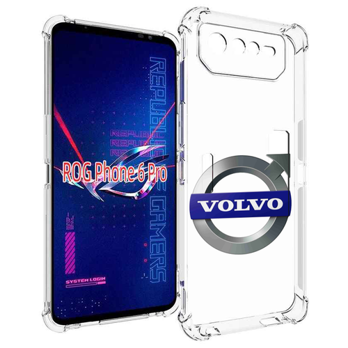 Чехол MyPads volvo мужской для Asus ROG Phone 6 Pro задняя-панель-накладка-бампер