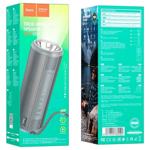 Колонка портативная HOCO HC11 Bora Bluetooth цвет серый 129700₽