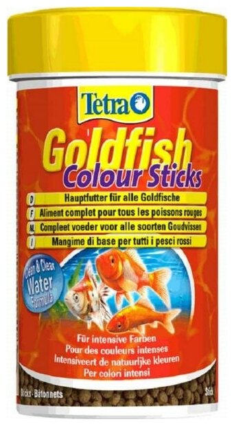 TetraGoldfish Colour Sticks корм в палочках для улучшения окраса золотых рыбок 100 мл - фотография № 9