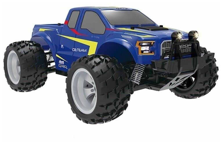 Радиоуправляемый монстр Double Eagle Ford F-150 Raptor (синий) 1:18 4WD 2.4G RTR, E325-003-BLUE