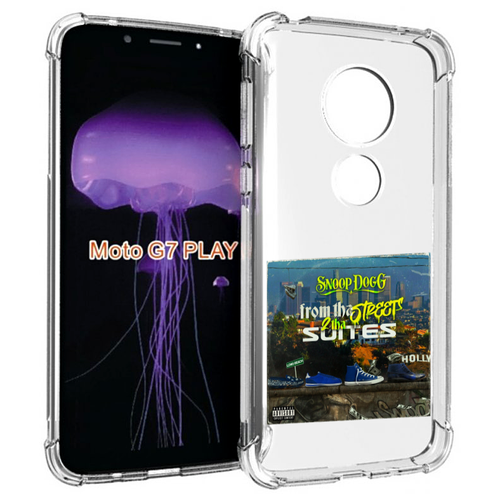 Чехол MyPads Snoop Dogg FROM THE STREET 2 THA SUITES для Motorola Moto G7 Play задняя-панель-накладка-бампер