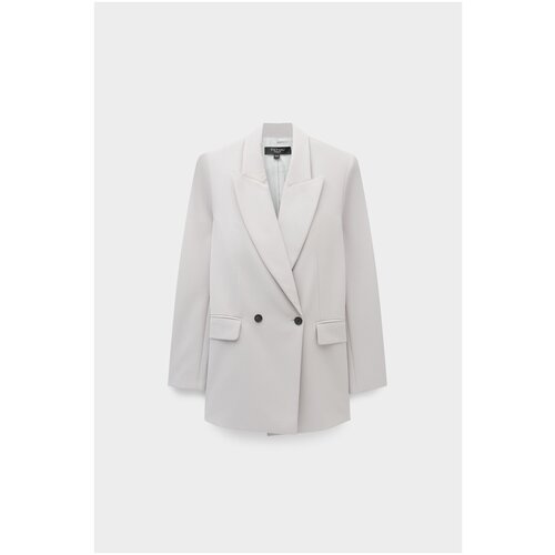 Пиджак TATMU, средней длины, силуэт прямой, размер S, серый