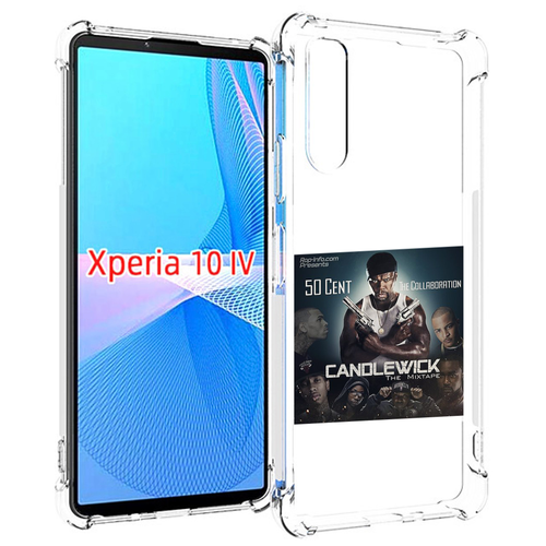 Чехол MyPads 50 Cent - CandleWick для Sony Xperia 10 IV (10-4) задняя-панель-накладка-бампер