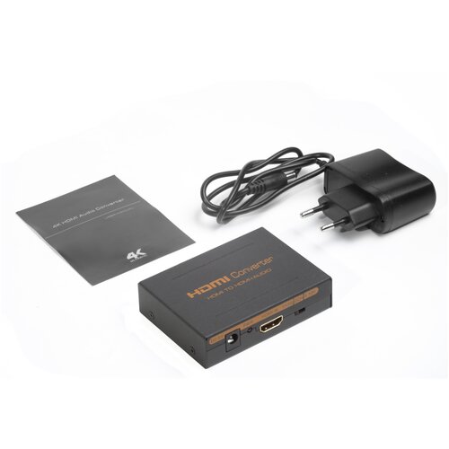 HDMI Конвертер Greenline, с разделением звука Toslink + FL/FR , 4K 30Hz (77vA02)