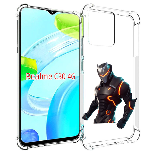 Чехол MyPads fortnite-1 для Realme C30 4G / Narzo 50i Prime задняя-панель-накладка-бампер чехол mypads tom clancy s rainbow six 1 для realme c30 4g narzo 50i prime задняя панель накладка бампер