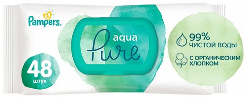 Салфетки влажные Pampers Aqua Pure детские 48шт