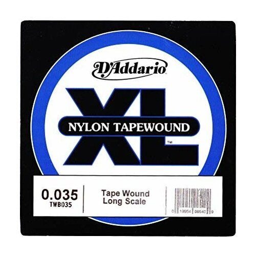 TWB035 Tapewound Отдельная струна для бас-гитары, нейлоновая оплетка, 035, D'Addario