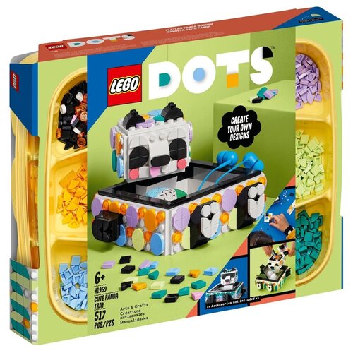 Конструктор LEGO DOTS Поднос с милой пандой  41959