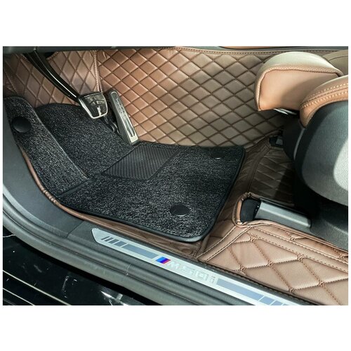 3D коврики из экокожи в салон для BMW X7 G07 5 мест