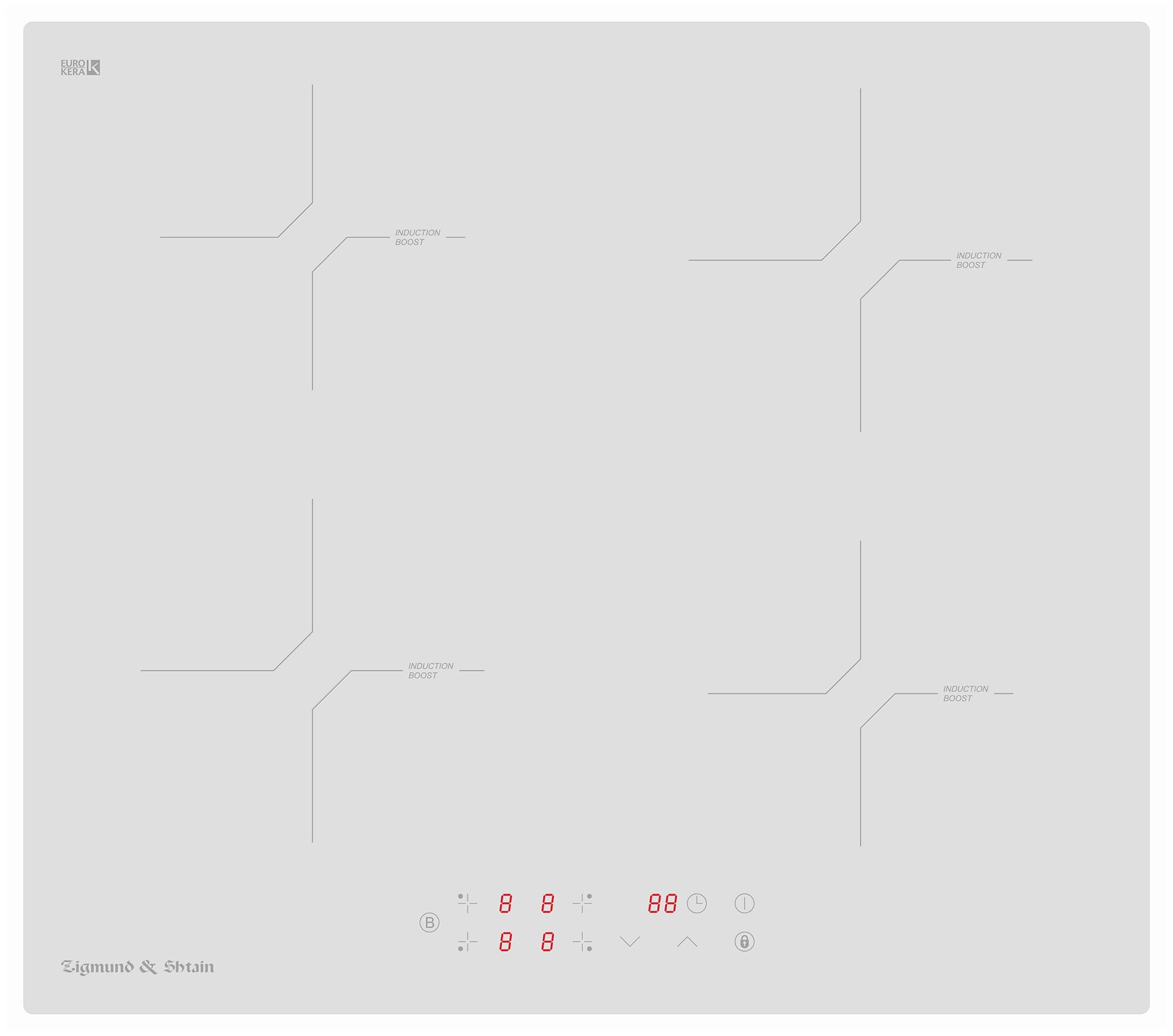 Индукционная варочная панель Zigmund & Shtain CI 33.6 W, белый