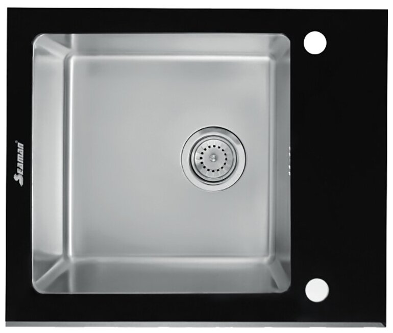 Кухонная мойка Seaman Eco Glass SMG-610B. B Нержавеющая сталь