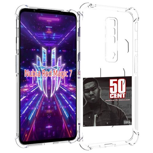 Чехол MyPads 50 Cent - Power Of The Dollar для ZTE Nubia Red Magic 7 задняя-панель-накладка-бампер чехол mypads 50 cent power of the dollar для zte nubia red magic 7 задняя панель накладка бампер