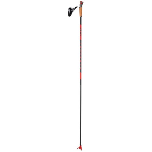 Детские лыжные палки KV+ Tempesta, 150 см, черный/красный