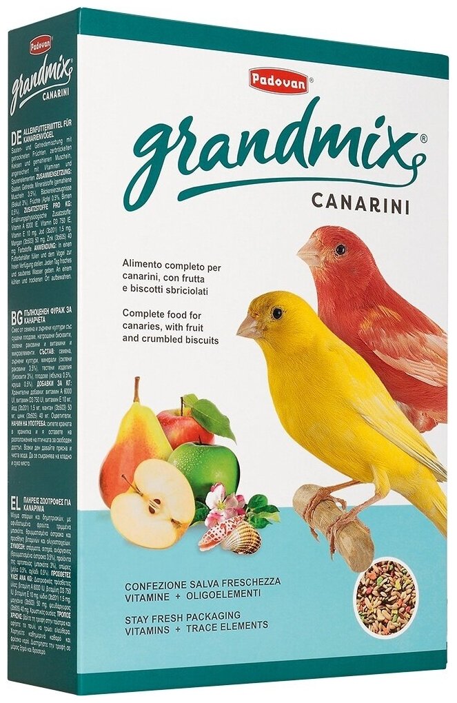 PADOVAN 1кг Корм основной для канареек GRANDMIX canarini