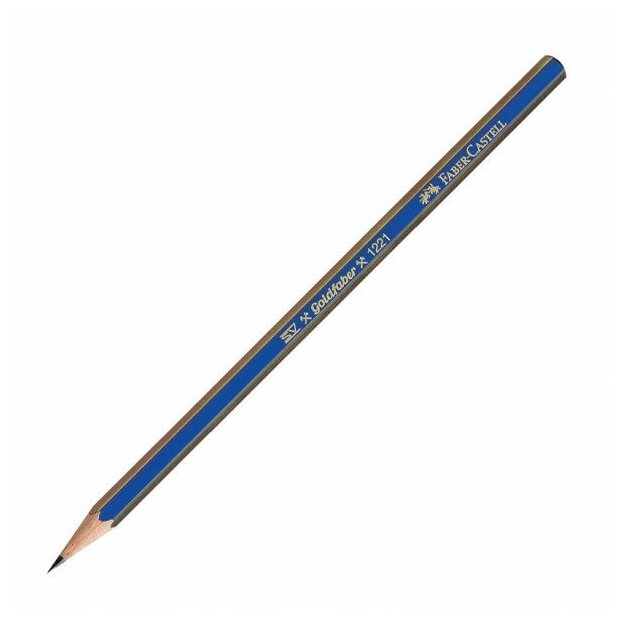 Карандаш чернографитный Faber-Castell "Goldfaber 1221" HB, заточенный