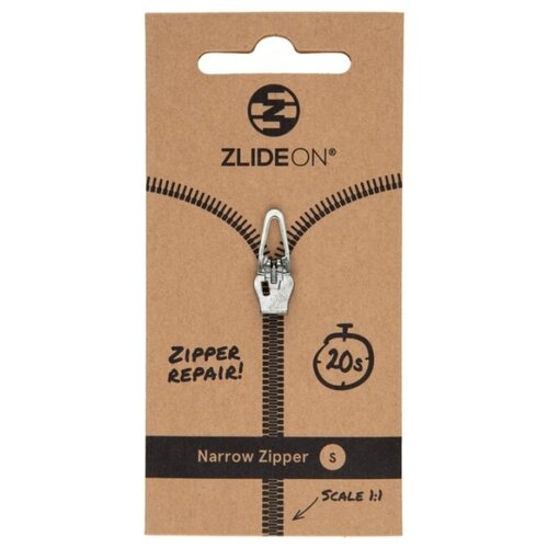 Бегунок для молнии ZlideOn Narrow Zipper S 4C-2 (Silver)