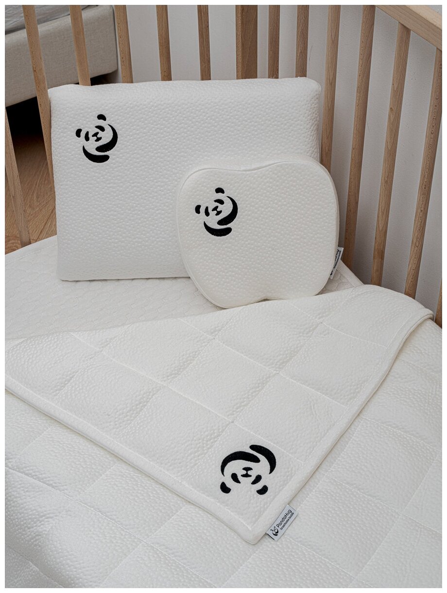 Подушка ортопедическая детская с эффектом памяти "PandaHug - KIDS" классической формы 40*30*5 - фотография № 4