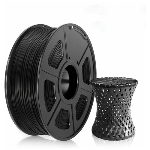 ABS пластик для 3D принтера Geekfilament 1.75мм, 1 кг черный (Anthracite), филамент, АБС пластик